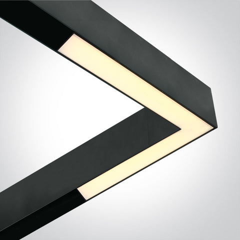 Dio Corner LED DALI 25W 2000lm 930 IP20 48VDC 120° negru