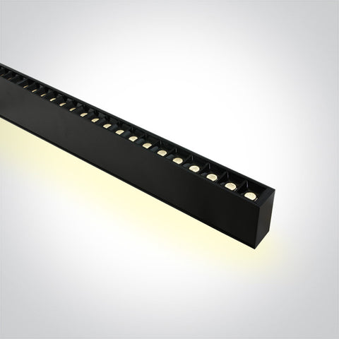 Linear BU LED 20-40W 3K/4K/5K CRI90 IP20 UGR17 230V negru