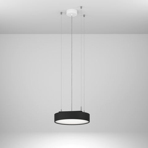 Round 90 PD DI 23,4W 1486lm 830 OP on/off negru Ø-350