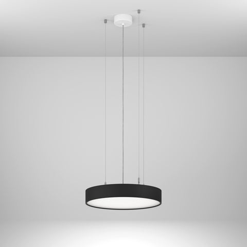 Round 90 PD DI 23,5W 2898lm 830 OP on/off negru Ø-450