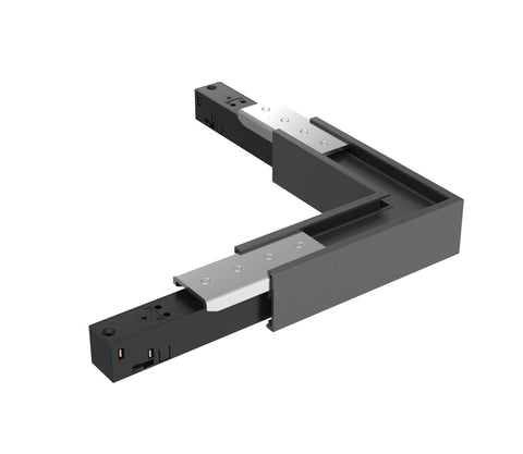 48V SLIM TRACK L-CORNER HOR. NEGRU