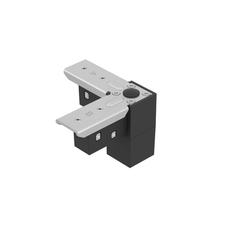 48V BASIC TRACK L-CORNER HOR. NEGRU