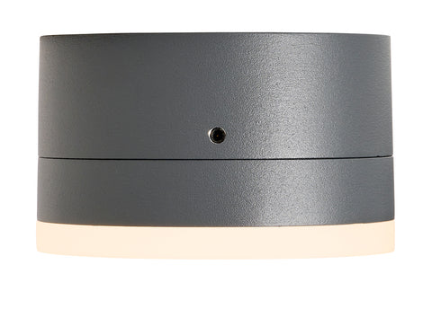 Zelda LED Round Large 12W 740lm 3000K ECG IP54 antracit