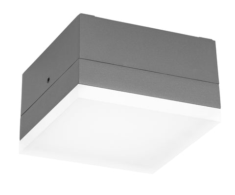Zelda LED Square Large 12W 740lm 3000K ECG IP54 antracit