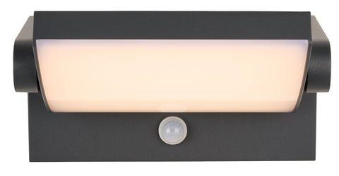 ILAS LED PIR 12,5W 750lm 3000K ECG IP54 antracit