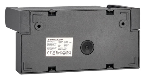ILAS LED PIR 12,5W 750lm 3000K ECG IP54 antracit