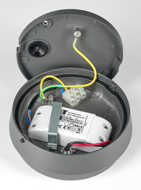 Niku LED Round 12W 600lm 3000K IP54 antracit