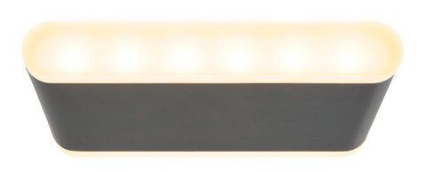 Naos LED Medium Up/Down 13W 650lm 3000K ECG IP54 antracit