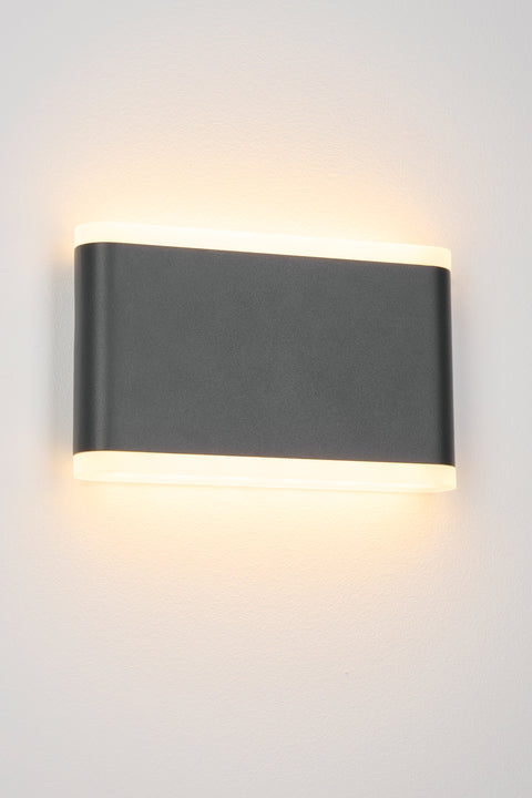 Naos LED Medium Up/Down 13W 650lm 3000K ECG IP54 antracit