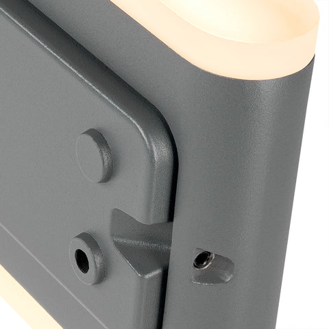 Naos LED Large Up/Down 20W 1200lm 3000K ECG IP54 antracit