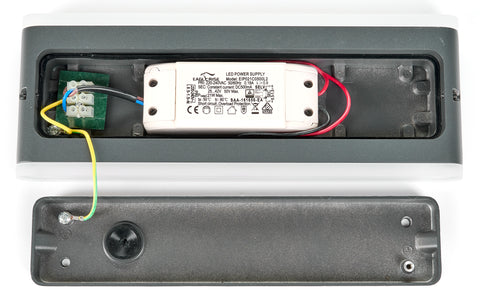 Naos LED Large Up/Down 20W 1200lm 3000K ECG IP54 antracit