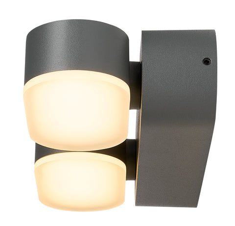 Lea LED Double 13W 600lm 3000K ECG IP54 antracit