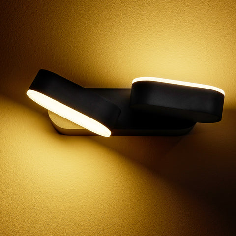 Lea LED Double 13W 600lm 3000K ECG IP54 antracit