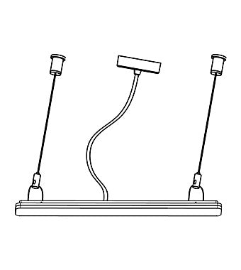 Suspendare pt ELEGANCE LONG Evolution alb