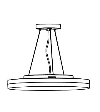 Suspendare pt ELEGANCE ROUND 4 Evolution alb