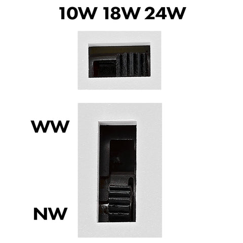Elegance DISC LED 10W/18W/24W 3/4K CRI90 IP20 dim alb