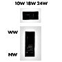 Elegance Round 3 Evolution 24W/18W/10W 3K/4K DALI IP54 alb