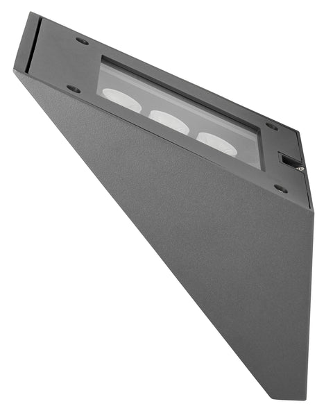 TOLEDO 9W 525lm 3000K 230V LED IP54 antracit