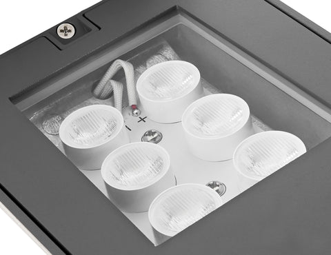 TOLEDO 9W 525lm 3000K 230V LED IP54 antracit