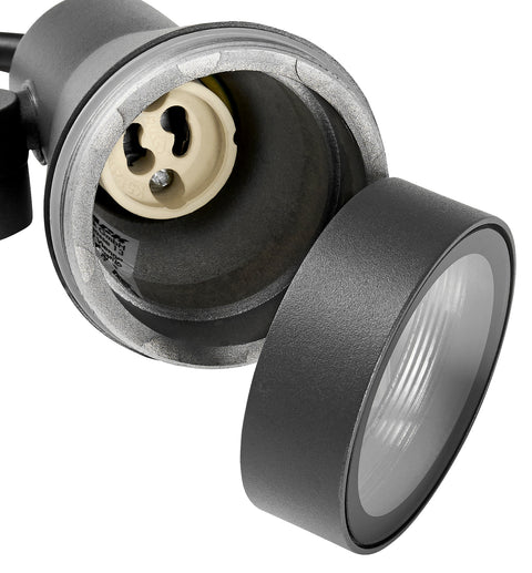 ZAMORA GU10 I 230V IP54 antracit, cu cablu de 2 metri