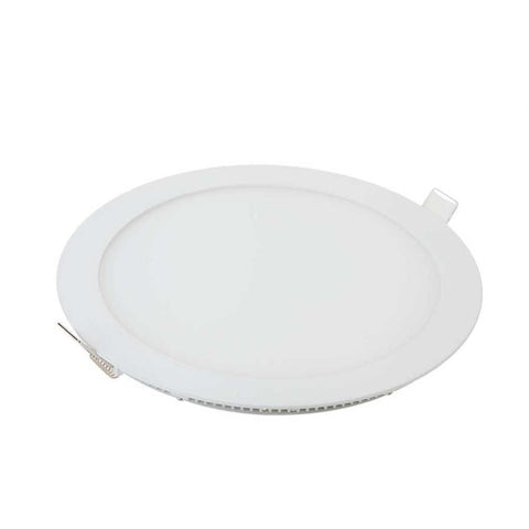 Panou LED R 18W 1620lm 4000K CRI80 IP20 120° rotund alb