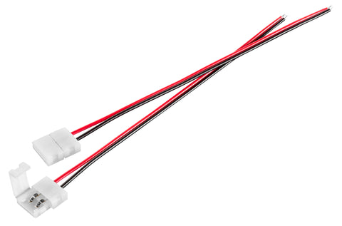 Conector 2-pin 8mm cu 15cm cablu (10buc)