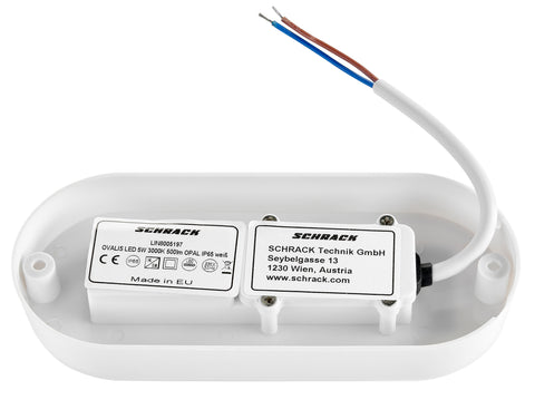OVALIS LED 5W 3000K 500lm, opal IP65 opal, alb