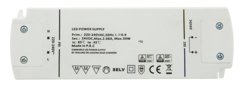 LED SN - Alimentare TRIAC dimabil 50W/24V MM IP21