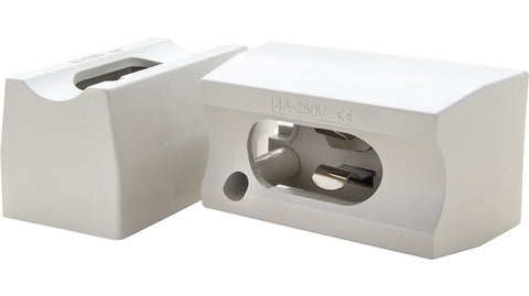 RAL1 Holder for socket S14s, for lamps with 1 socket, white