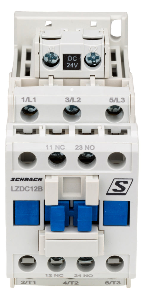 Contactor 3 poli, CUBICO Clasic, 5,5kW, 12A, 1ND+1NÎ,24Vc.c.