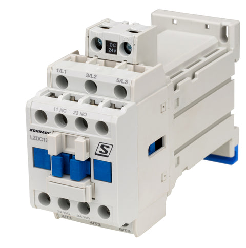 Contactor 3 poli, CUBICO Clasic, 5,5kW, 12A, 1ND+1NÎ,24Vc.c.