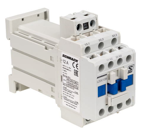 Contactor 3 poli, CUBICO Clasic, 5,5kW, 12A, 1ND+1NÎ,24Vc.c.