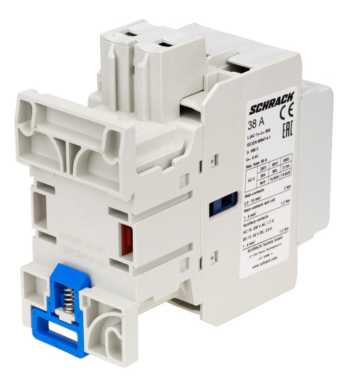 Contactor 3 poli, CUBICO Clasic, 18,5kW, 38A,1ND+1NÎ,24Vc.a.