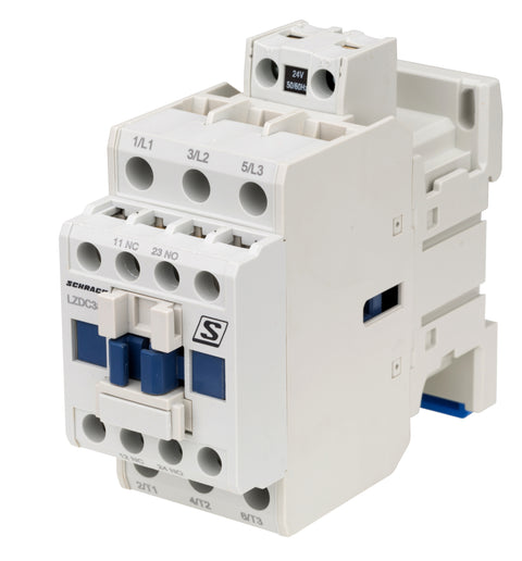 Contactor 3 poli, CUBICO Clasic, 18,5kW, 38A,1ND+1NÎ,24Vc.a.