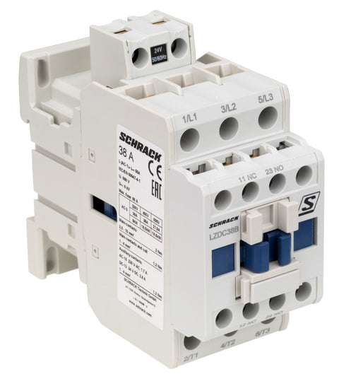 Contactor 3 poli, CUBICO Clasic, 18,5kW, 38A,1ND+1NÎ,24Vc.a.