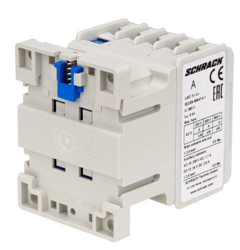 Contactor 3 poli, CUBICO Mini, 2,2kW, 6A, 1NÎ,24Vc.a.