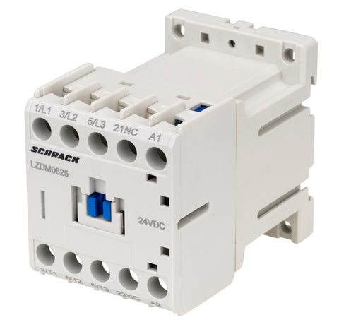 Contactor 3 poli, CUBICO Mini, 2,2kW, 6A, 1NÎ,24Vc.c.