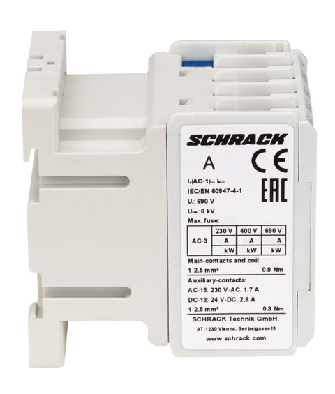 Contactor 3 poli, CUBICO Mini, 4kW, 9A, 1ND, 230Vc.a.