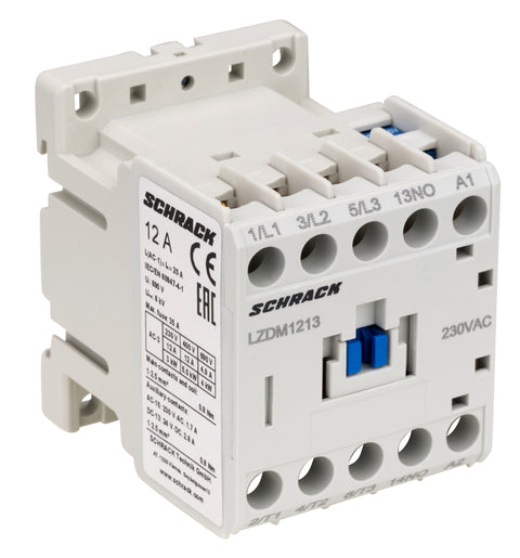 Contactor 3 poli, CUBICO Mini, 5,5kW, 12A, 1ND,230Vc.a.