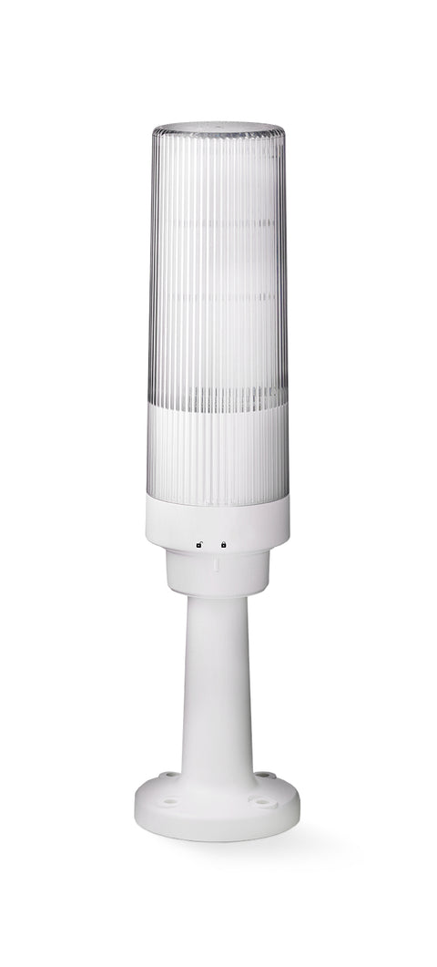 Coloană compactă LED, cu sonerie, bază dreaptă, 230V c.a.