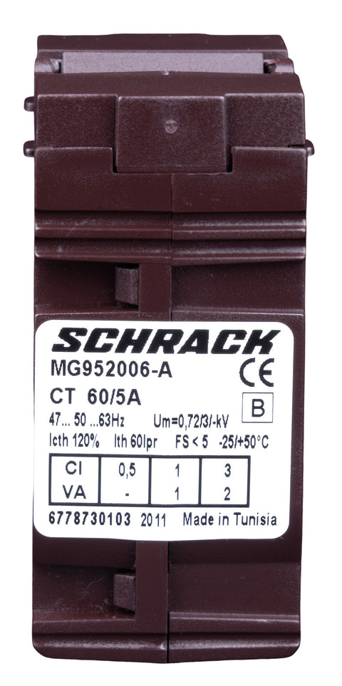 Transformator de curent 60/5A, D=21mm, clasă 1
