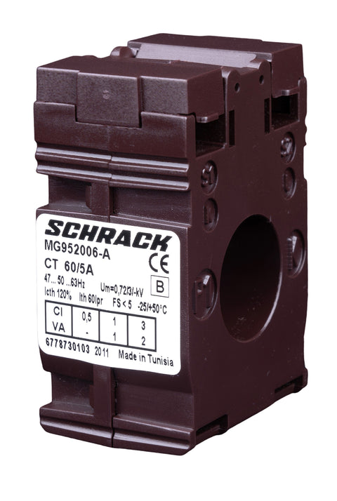 Transformator de curent 60/5A, D=21mm, clasă 1