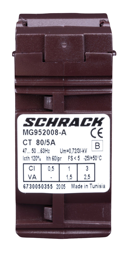 Transformator de curent 80/5A, D=21mm, , clasă 1