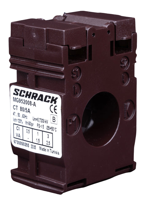 Transformator de curent 80/5A, D=21mm, , clasă 1