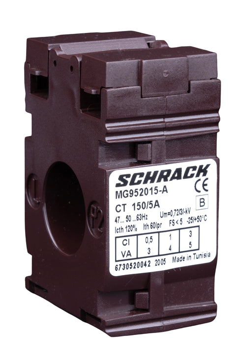 Transformator de curent 150/5A, D=21mm, clasă 0,5