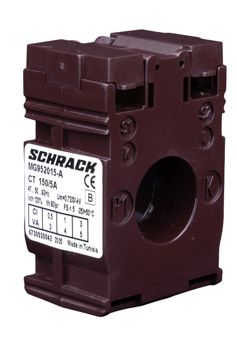 Transformator de curent 150/5A, D=21mm, clasă 0,5