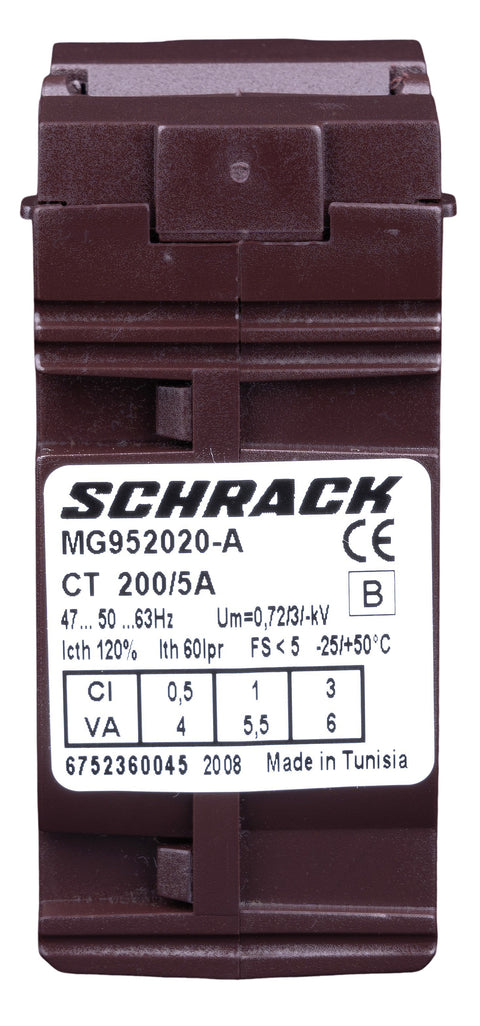 Transformator de curent 200/5A, D=21mm, clasă 0,5