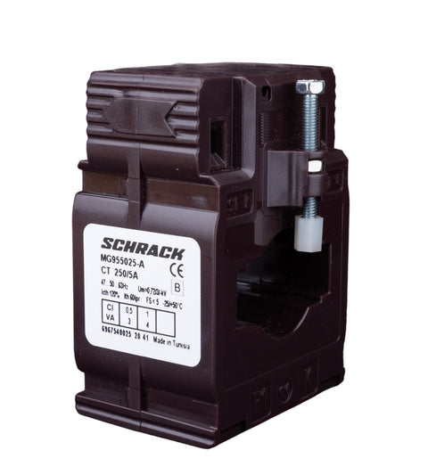 Transformator de curent 250/5A, 40x10, clasă 0,5
