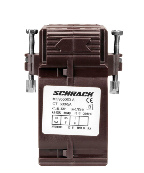 Transformator de curent 600/5A, 40x10, clasă 0,5