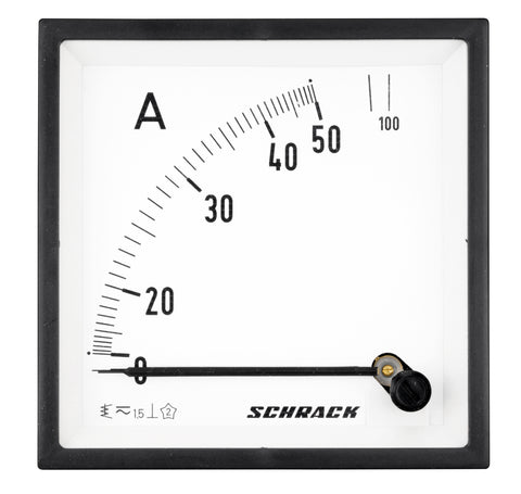 Ampermetru 96*96mm, 50A, conexiune directă, AC